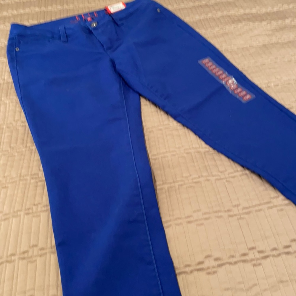 NWT Elle jean leggings, royal blue, 10R